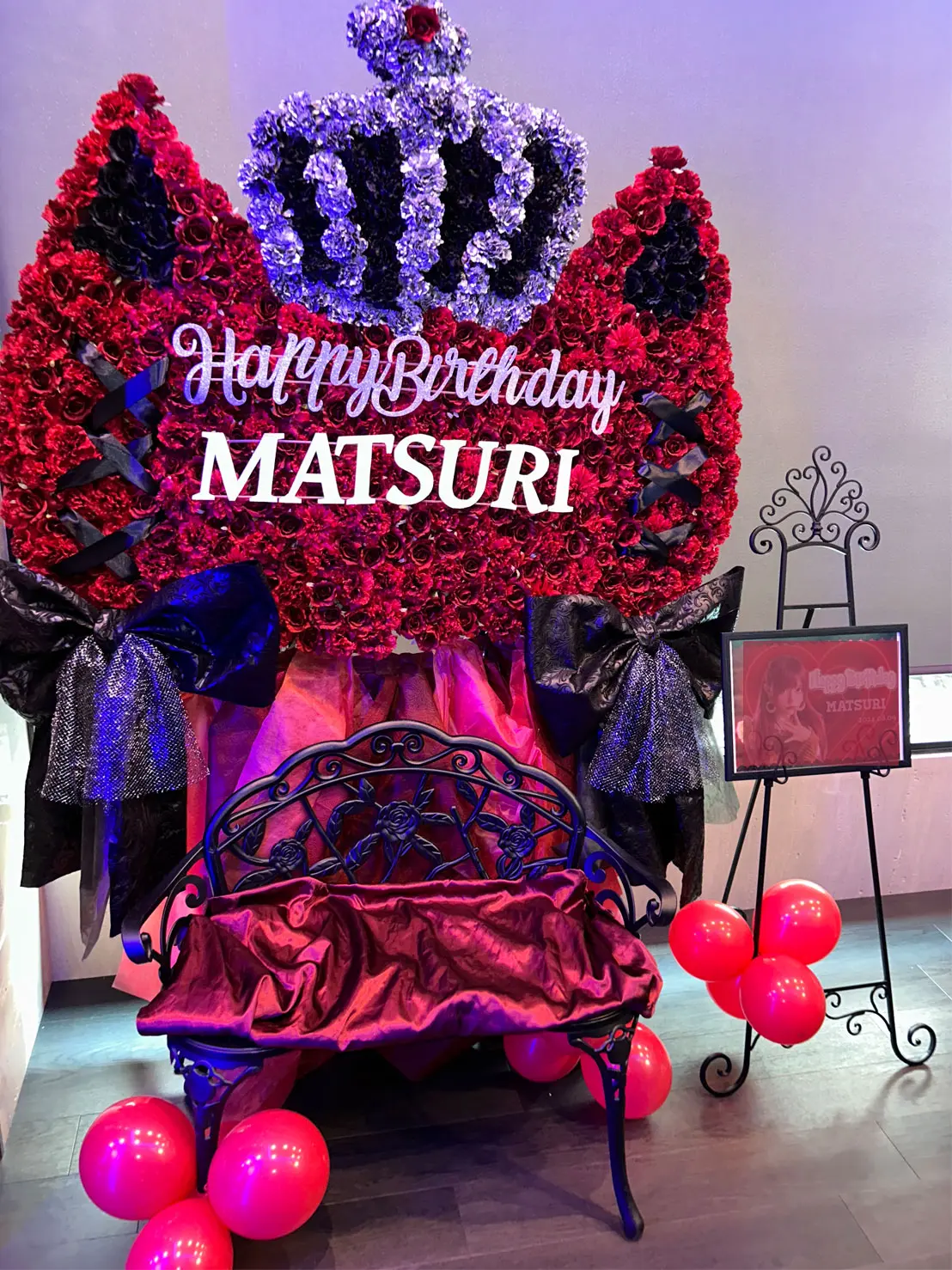 まつり様へのフラワースタンド・フラスタ作品（横浜）