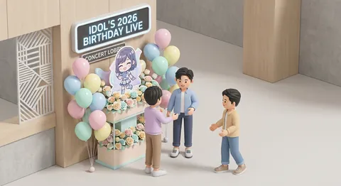 生誕祭フラスタの相場は？予算別のデザインとオタク向け注文ガイド【2026年最新】