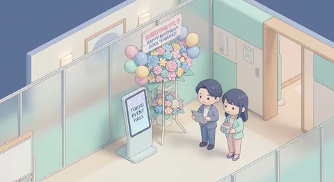生誕祭フラスタを東京で贈る！失敗しないスケジュールと会場別注意点